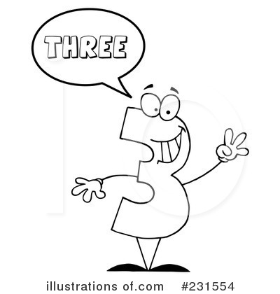 3 Clipart #231554 by Hit Toon