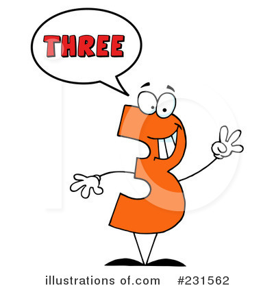 3 Clipart #231562 by Hit Toon