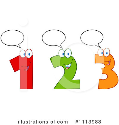 Royalty-Free (RF) Number Clipart Illustration by Hit Toon - Stock Sample #1113983