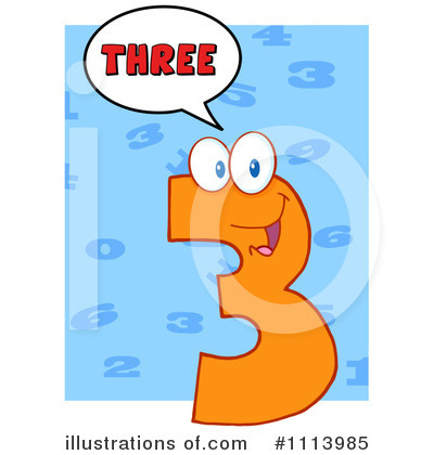 3 Clipart #1113985 by Hit Toon