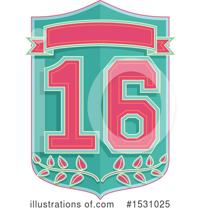 Sweet Sixteen Clipart #1531025 by BNP Design Studio