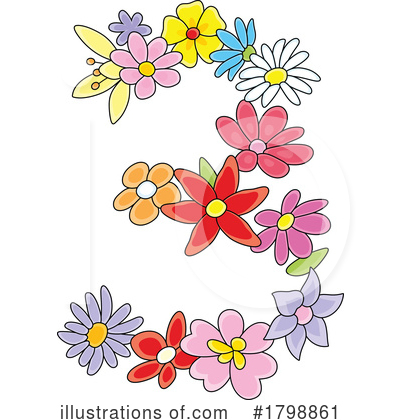 Floral Number Clipart #1798861 by Alex Bannykh