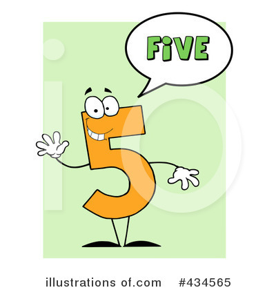 Royalty-Free (RF) Number Clipart Illustration by Hit Toon - Stock Sample #434565