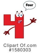 Number Four Clipart #1580303 by Hit Toon