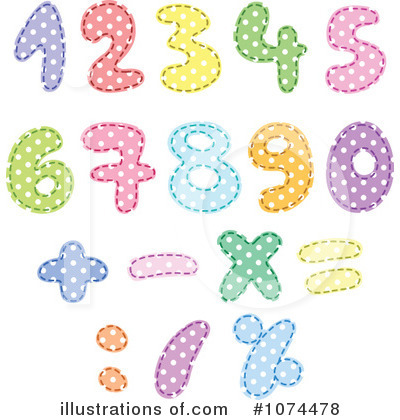 Royalty-Free (RF) Numbers Clipart Illustration by yayayoyo - Stock Sample #1074478