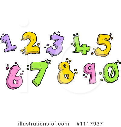Royalty-Free (RF) Numbers Clipart Illustration by lineartestpilot - Stock Sample #1117937