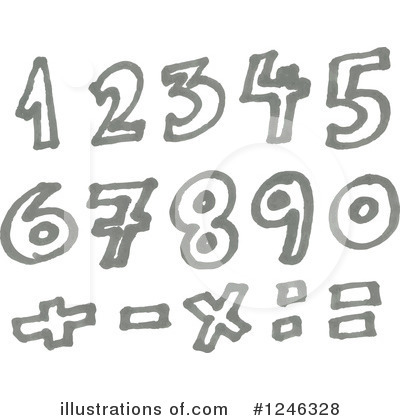 Royalty-Free (RF) Numbers Clipart Illustration by yayayoyo - Stock Sample #1246328