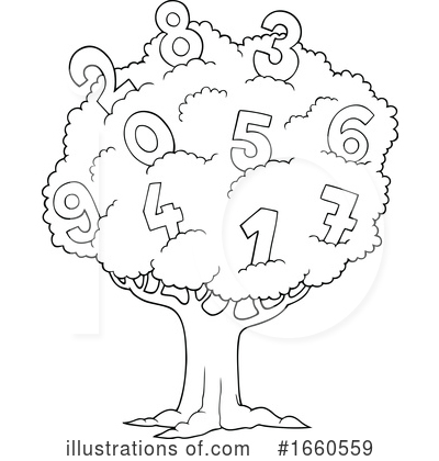 Royalty-Free (RF) Numbers Clipart Illustration by visekart - Stock Sample #1660559