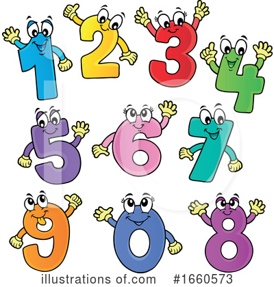 Royalty-Free (RF) Numbers Clipart Illustration by visekart - Stock Sample #1660573