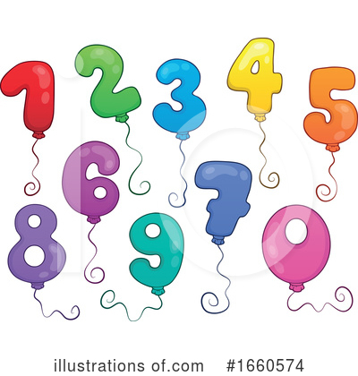 Royalty-Free (RF) Numbers Clipart Illustration by visekart - Stock Sample #1660574