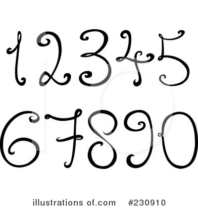 Royalty-Free (RF) Numbers Clipart Illustration by yayayoyo - Stock Sample #230910
