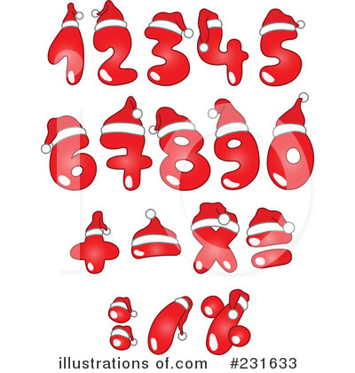 Royalty-Free (RF) Numbers Clipart Illustration by yayayoyo - Stock Sample #231633