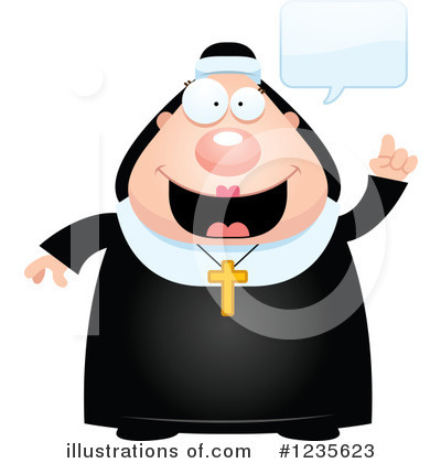 Royalty-Free (RF) Nun Clipart Illustration by Cory Thoman - Stock Sample #1235623