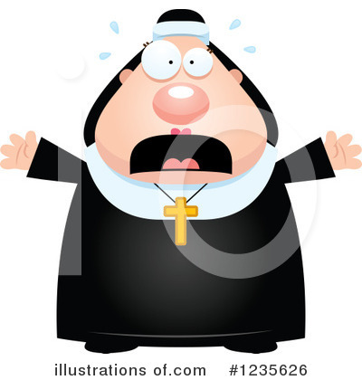 Royalty-Free (RF) Nun Clipart Illustration by Cory Thoman - Stock Sample #1235626