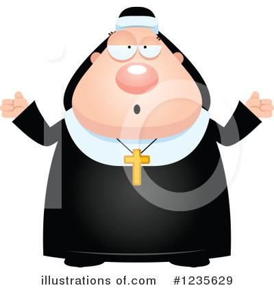 Royalty-Free (RF) Nun Clipart Illustration by Cory Thoman - Stock Sample #1235629