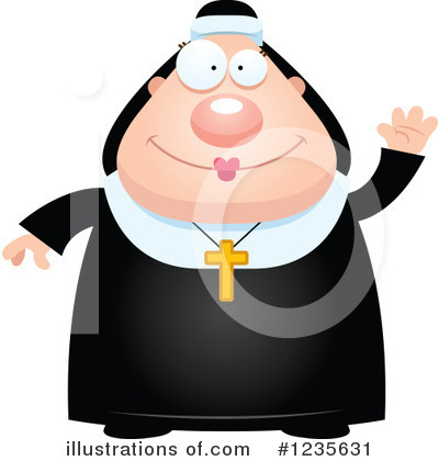 Royalty-Free (RF) Nun Clipart Illustration by Cory Thoman - Stock Sample #1235631