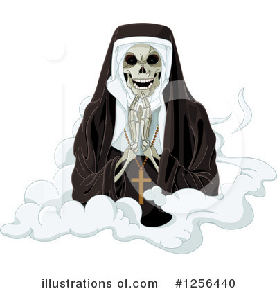 Royalty-Free (RF) Nun Clipart Illustration by Pushkin - Stock Sample #1256440