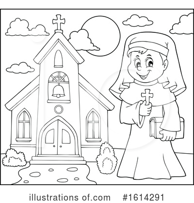 Nun Clipart #1614291 by visekart