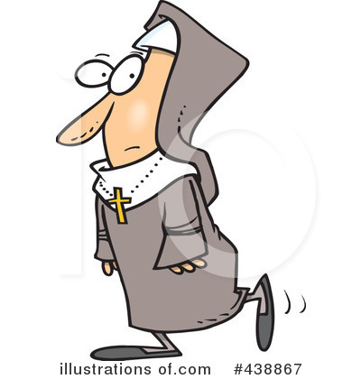 Royalty-Free (RF) Nun Clipart Illustration by toonaday - Stock Sample #438867