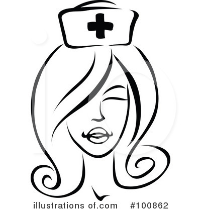 Royalty-Free (RF) Nurse Clipart Illustration by cidepix - Stock Sample #100862