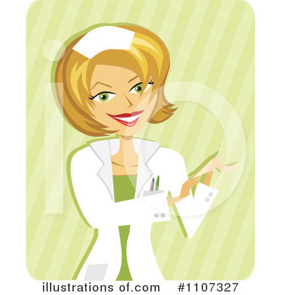 Royalty-Free (RF) Nurse Clipart Illustration by Amanda Kate - Stock Sample #1107327