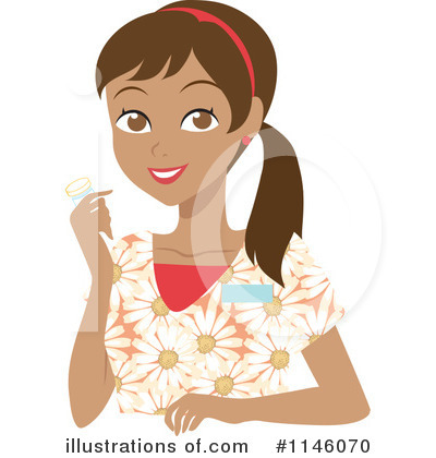 Indian Woman Clipart #1146070 by Rosie Piter