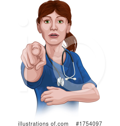 Royalty-Free (RF) Nurse Clipart Illustration by AtStockIllustration - Stock Sample #1754097