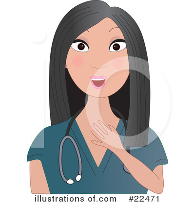 Royalty-Free (RF) Nurse Clipart Illustration by Maria Bell - Stock Sample #22471