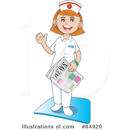 Royalty-Free (RF) Nurse Clipart Illustration by YUHAIZAN YUNUS - Stock Sample #64920
