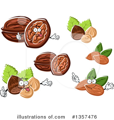 Hazelnut Clipart #1357476 by Vector Tradition SM