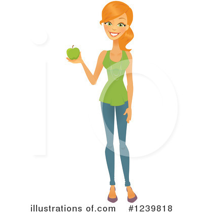 Green Apple Clipart #1239818 by Amanda Kate