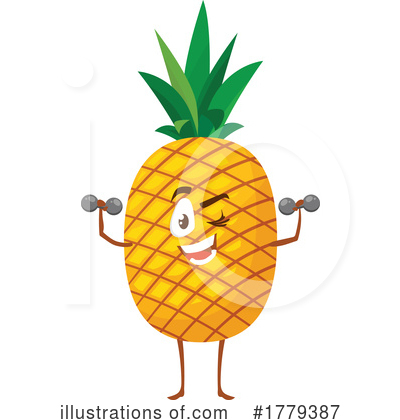 Pineapple Clipart #1779387 by Vector Tradition SM