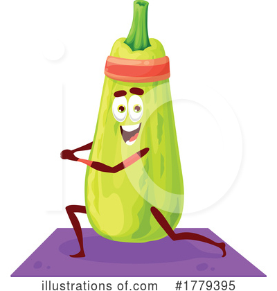Zucchini Clipart #1779395 by Vector Tradition SM
