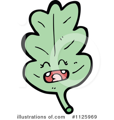 Royalty-Free (RF) Oak Leaf Clipart Illustration by lineartestpilot - Stock Sample #1125969