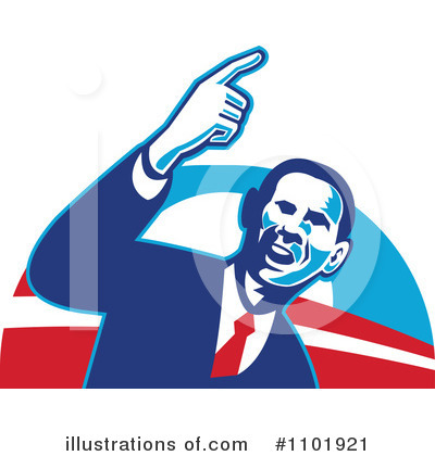 Royalty-Free (RF) Obama Clipart Illustration by patrimonio - Stock Sample #1101921