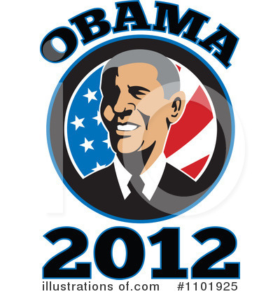 Royalty-Free (RF) Obama Clipart Illustration by patrimonio - Stock Sample #1101925