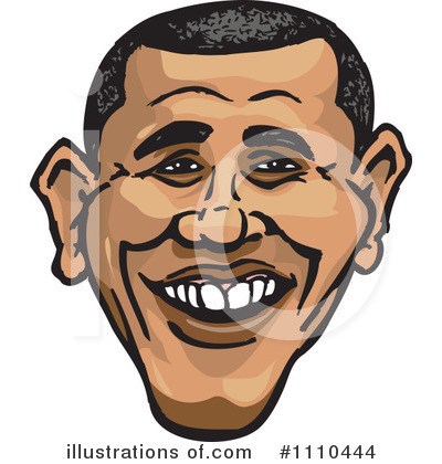 Royalty-Free (RF) Obama Clipart Illustration by Dennis Holmes Designs - Stock Sample #1110444
