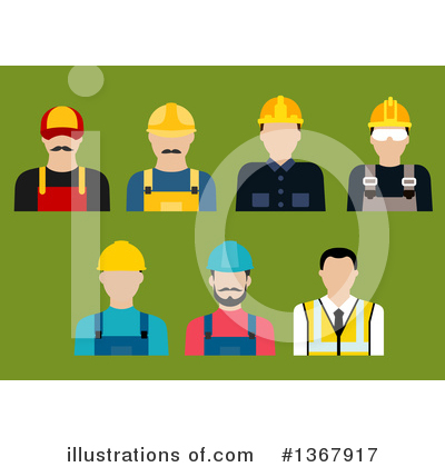 Construction Worker Clipart #1367917 by Vector Tradition SM