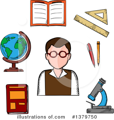 Teacher Clipart #1379750 by Vector Tradition SM