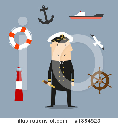 Captain Clipart #1384523 by Vector Tradition SM
