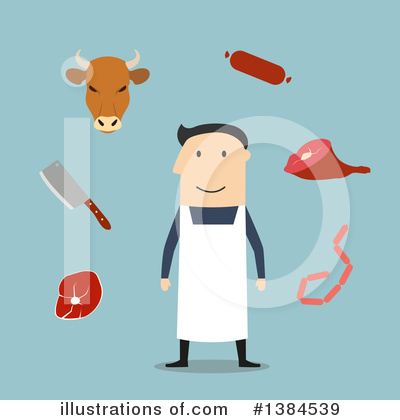Butcher Clipart #1384539 by Vector Tradition SM