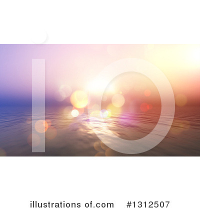 Ocean Sunset Clipart #1312507 by KJ Pargeter