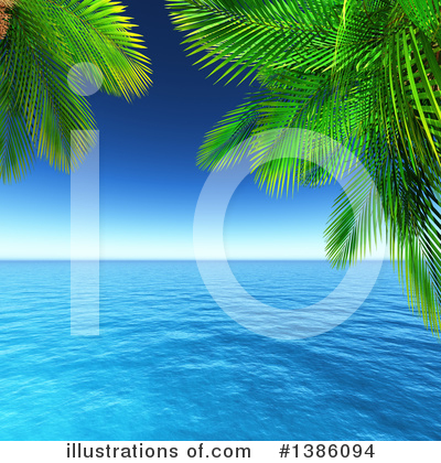Tropical Island Clipart #1386094 by KJ Pargeter
