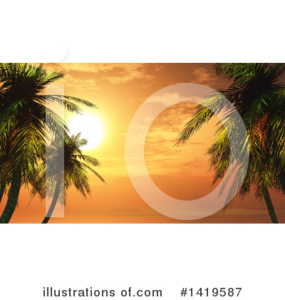 Palms Clipart #1419587 by KJ Pargeter