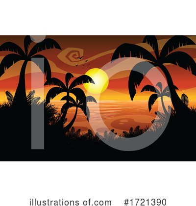 Palm Trees Clipart #1721390 by Hit Toon