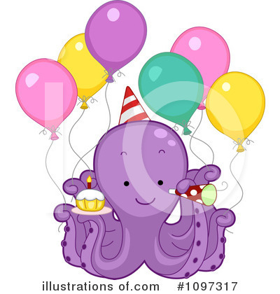 Royalty-Free (RF) Octopus Clipart Illustration by BNP Design Studio - Stock Sample #1097317
