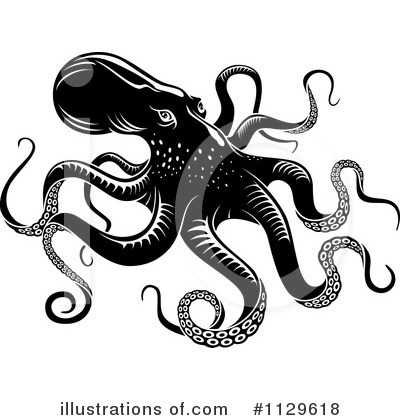 Octopus Clipart #1129618 by Vector Tradition SM