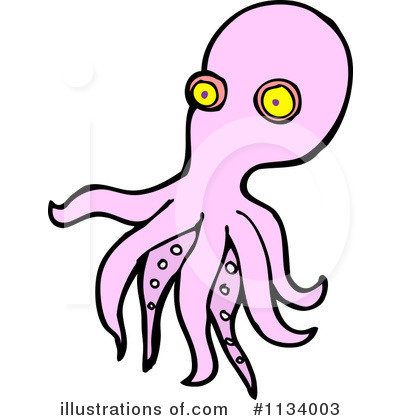 Royalty-Free (RF) Octopus Clipart Illustration by lineartestpilot - Stock Sample #1134003