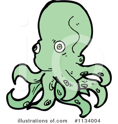 Royalty-Free (RF) Octopus Clipart Illustration by lineartestpilot - Stock Sample #1134004