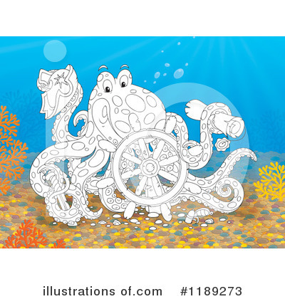 Royalty-Free (RF) Octopus Clipart Illustration by Alex Bannykh - Stock Sample #1189273